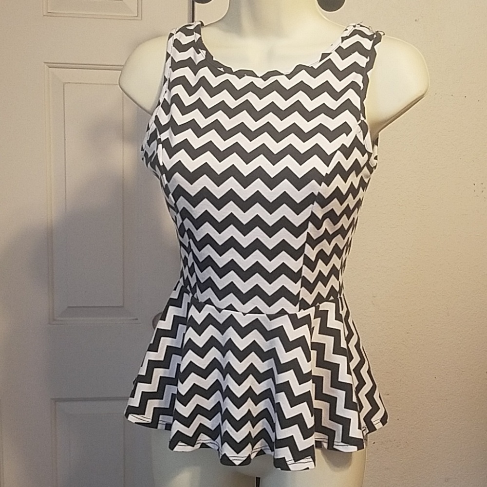 Peplum Blouse with Bow in the back
